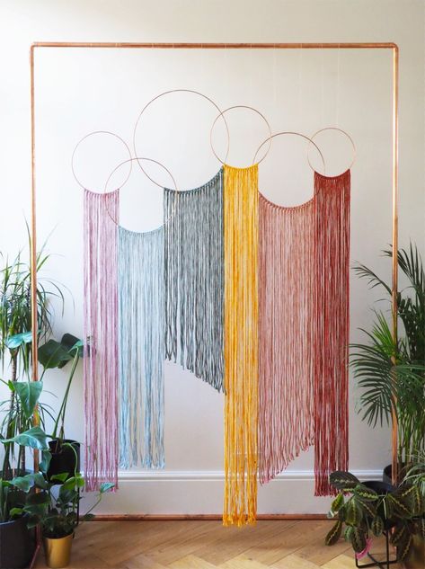 Eco Friendly Backdrop, Sustainable Wedding Decor, Rainbow Wedding Decorations, Handmade Wedding Decorations, Macrame Wedding Decor, Recycled Wedding, Earth Tone Wedding, Boho Wedding Backdrop, Rainbow Backdrop