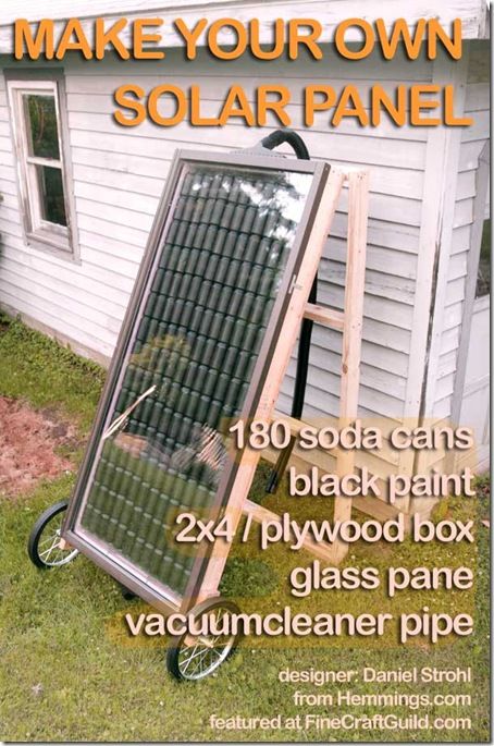 Learn here how to make solar panels from recycled soda cans.... Homestead Survival, 1000 Lifehacks, Alternative Energie, Solar Heater, Permaculture Design, Solar Projects, Solar Wind, Diy Solar, Earthship