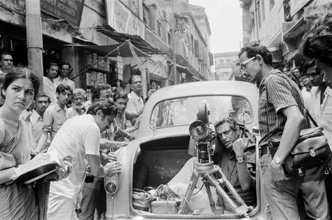 Portraits of Satyajit Ray. Nemai Ghosh’s photographs of Satyajit Ray show a master filmmaker at work, both on location and at home in his study. Asian History, Madras City, Sharmila Tagore, Satyajit Ray, Ray Film, Elephant God, Fly On The Wall, Film Institute, Opening Credits