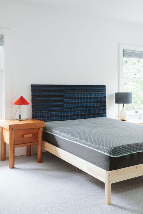 Twin Ikea Bed Hack, Kids Bed Frame Ideas, Ikea Twin Bed Hack, Kleppstad Bed, Ikea Tarva Bed Hack, Neiden Bed Frame Hack, Ikea Hack Headboard, Ikea Hacks Bed, Tarva Ikea Bed