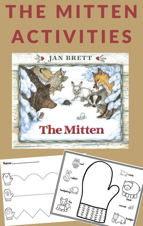 Mitten Book Activities, The Mitten Book Activities, The Mitten Book, The Mitten Activities, December Preschool, Winter Classroom Activities, Jan Brett, Winter Activities Preschool, Preschool Stem