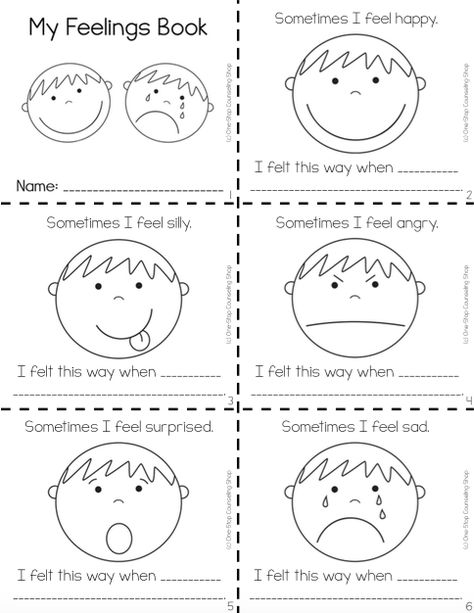 Feelings Puzzle Preschool, My Feelings Book Printable, Emotions Snack Preschool, Inside Out Activities Preschool, Feelings Craft, Feelings Coloring Pages, Feeling Activities, Feelings Activities For Kids, Emotion Activity