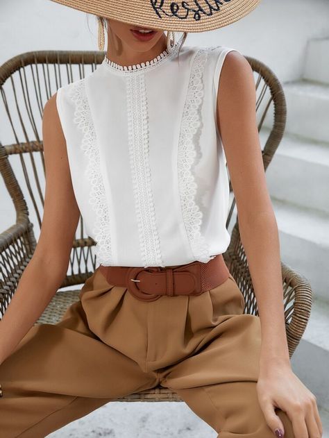 White Blouse Outfit, Elegant Sleeves, Women Tops Online, Vintage Wedding Party, Bride Lingerie, Aesthetic Vibe, Casual Dressy, Vacation Cruise, Western Aesthetic