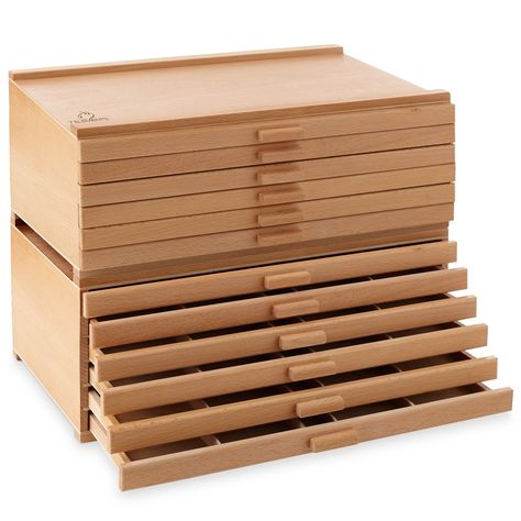 The 7 Elements wooden storage supply box is a great solution for pastels, brushes, markers, pens, accessories and other art supplies. Organisation, Artist Storage, Craft Storage Furniture, 7 Elements, Supply Storage, Art Supplies Storage, Box Joints, Art Storage, Wood Artist