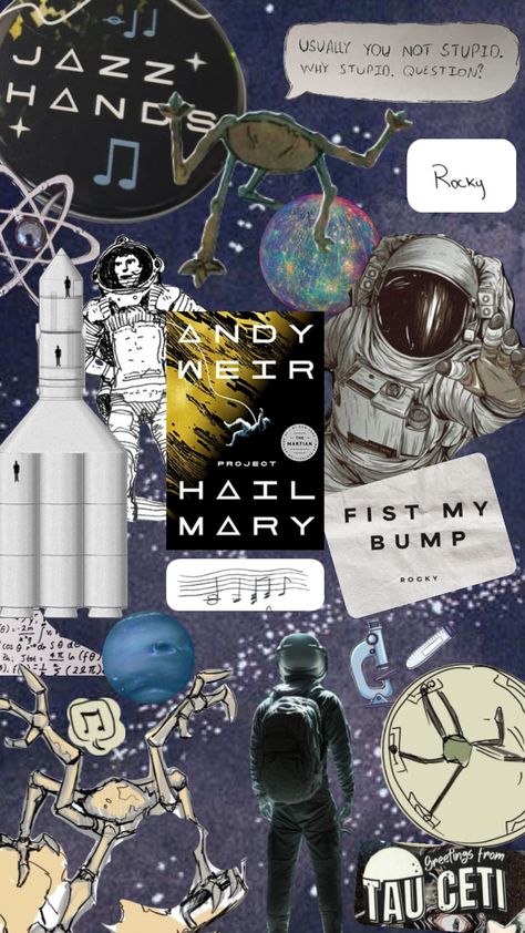 #book #projecthailmary #science #space Project Hail Mary, Andy Weir, Queer Books, Science Space, Hail Mary, The Martian, Book Fandoms, Book Aesthetic, Book Journal