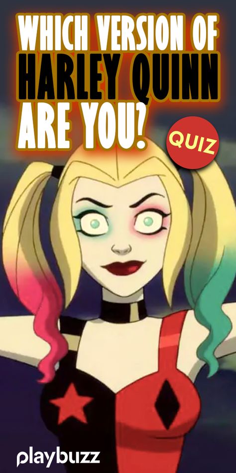 There are 4 versions of Harley Quinn, which one best suits your personality? Take this quiz to find out! *** #PlaybuzzQuiz Movies Quiz Personality Quiz Superheroes Comic Book DC Universe The Joker Batman Margot Robbie Birds of Prey Marvel MCU Playbuzz Quiz Cat Woman Batman 2022, Harley Quinn X Poison Ivy Fanart, Harley Quinn Video Game, Harley Quinn Pfp Cartoon, Harley Quinn X Batman, Harly Quinn Costume Ideas, Batman X Harley Quinn, Halloween Female Costumes, Harley Quinn Wallpaper Iphone