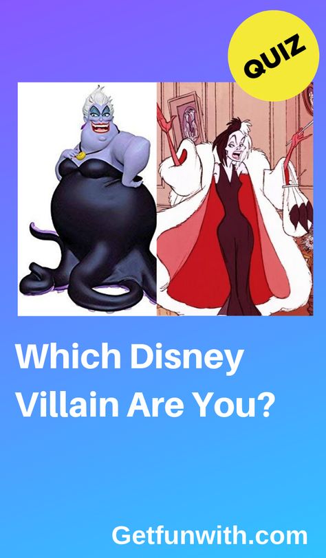 Which Disney Character Are You Quiz, Which Disney Villian Are You Quiz, What Disney Character Are You, Disney Quizzes Buzzfeed, Disney Character Quizzes, Evil Disney Characters, Villain Quiz, Pixar Villains, Evil Disney Princesses