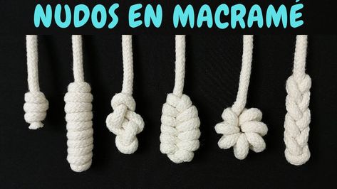 6 nuevos NUDOS en MACRAMÉ (paso a paso) | 6 New Macrame Knots Macrame Leaf Knot Tutorial, Macrame Finishing Knots, Macrame Easy, Macrame Knots Step By Step, Tibetan Knot, Dekorasi Bohemia, Simpul Makrame, Hantverk Diy, Pola Macrame