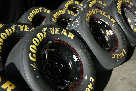 Goodyear testing new compound strictly for repaved track surfaces - Tire wear promotion https://racingnews.co/2017/05/11/new-goodyear-tire-compound-tested-at-kentucky/ #goodyear Track Photos, Goodyear Tires, Nascar Race, Nascar Cup Series, Nascar Cup, July 12, Nascar Racing, New Tyres, White Photography