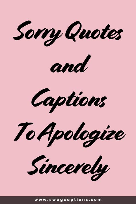 Discover the perfect way to express your remorse with our collection of "Sorry Quotes and Captions To Apologize Sincerely." Whether you need to mend a relationship, make amends, or simply show you care, these heartfelt quotes and thoughtful captions will help convey your genuine apology. Browse through a variety of heartfelt sayings, sincere messages, and emotional quotes designed to help you communicate your regret and rebuild trust. Thoughtful Captions, Apology Quotes For Him, Genuine Apology, Apologizing Quotes, Sorry Quotes, Rebuilding Trust, Heartfelt Quotes, Design Quotes, Quotes For Him