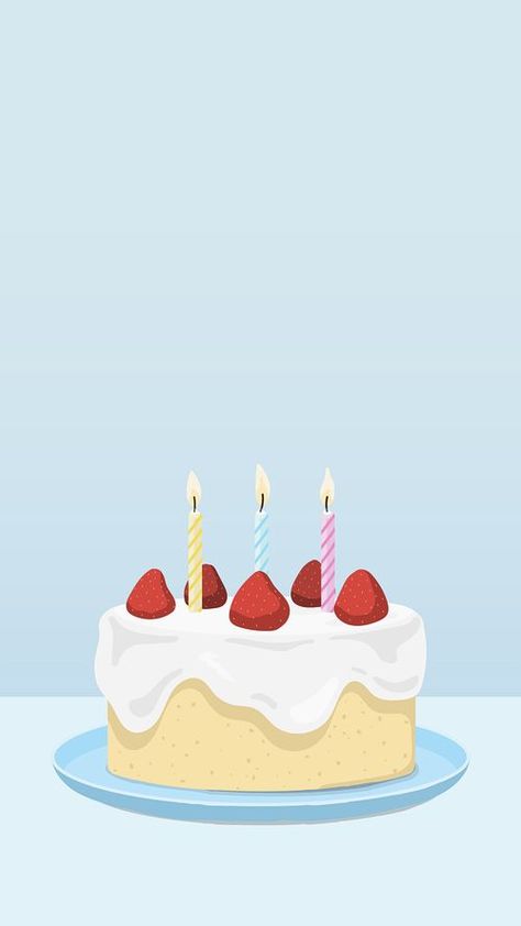 Strawberry cake background, birthday celebration, | Free Photo - rawpixel Aesthetic Cake Background, Birthday Cake Wallpaper Backgrounds, Birthday Cake Graphic Design, Wallpaper Birthday Backgrounds, Cute Birthday Illustration, Birthday Cake Illustration Drawing, Cake Cards Ideas, Cute Cake Wallpaper, Birthday Cake Art Drawing