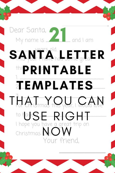 Download and print these cute, free letter to Santa printable templates for your kids to write their letters to Santa Claus this Christmas. #lettertosanta #lettertosantafreeprintable #lettertosantatemplate #lettertosantaideas #lettertosantatemplatefreeprintable #lettertosantafreeprintabletemplates #lettertosantaclaus via @thejenbradley Free Printable Letter To Santa Template, Dear Santa Letter Template, Elf On The Shelf Printables Free Templates Letter From Santa, Santa Letters From Kids, Christmas Letter To Santa Free Printable, Letter To Santa Free Printable Templates, Free Letters To Santa Printable, Free Printable Letters From Santa Claus, Letters From Santa To Kids Ideas