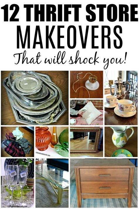 Thrift Store Diy Projects, Store Outfits, Thrift Store Upcycle, Thrift Store Makeover, Thrift Store Outfits, Thrift Store Diy, Thrift Store Shopping, Thrift Store Decor, Thrifted Home Decor