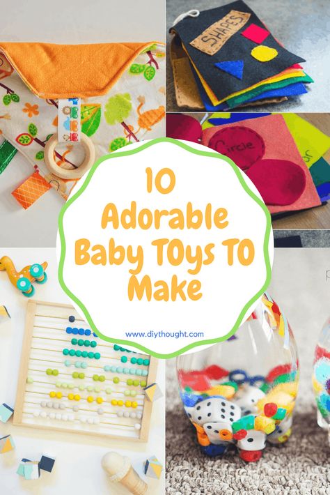 Amigurumi Patterns, Montessori, Diy Sensory Toys For Babies, Montessori Toys Diy, Diy Baby Boy, Diy Baby Gym, Perlengkapan Bayi Diy, Homemade Baby Toys, Diy Sensory Toys