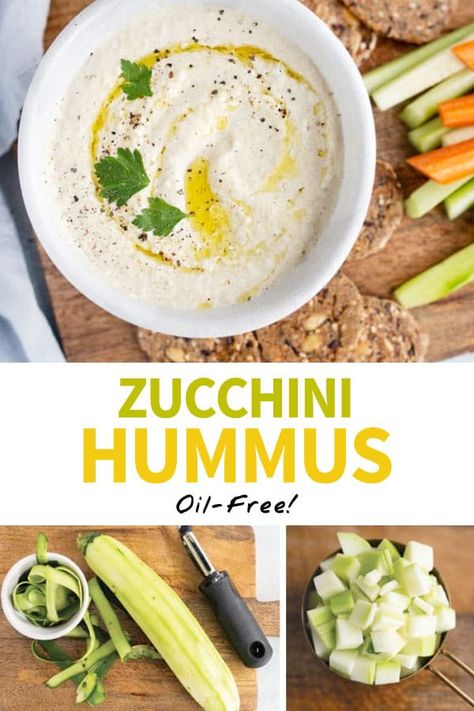 Healthy Chocolate Chip Recipes, Zucchini Dressing, Zucchini Hummus, Zuchinni Recipes, Paleo Vegan, Vegan Appetizers, Hummus Recipe, Raw Vegan Recipes, Squash Recipes