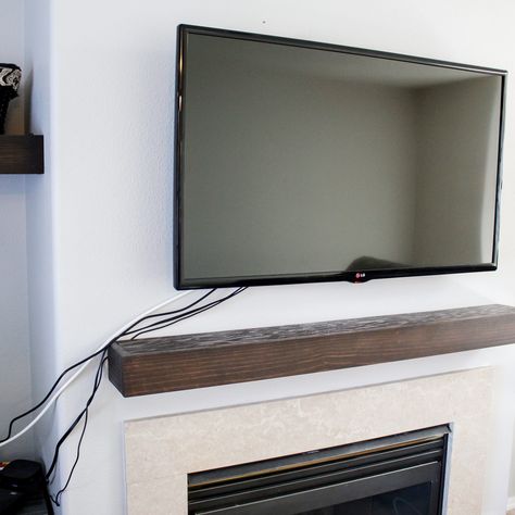 How To Hide Tv Boxes And Cords, Tv Above Fireplace Ideas Hide Wires, How To Hide Tv Cords Above Fireplace, How To Hide Cords From Mounted Tv, How To Hide Tv Cords Mounted Tv, Box To Hide Cords, Hide Tv Cords On Wall, Cable Box Storage, Hiding Tv Cords On Wall