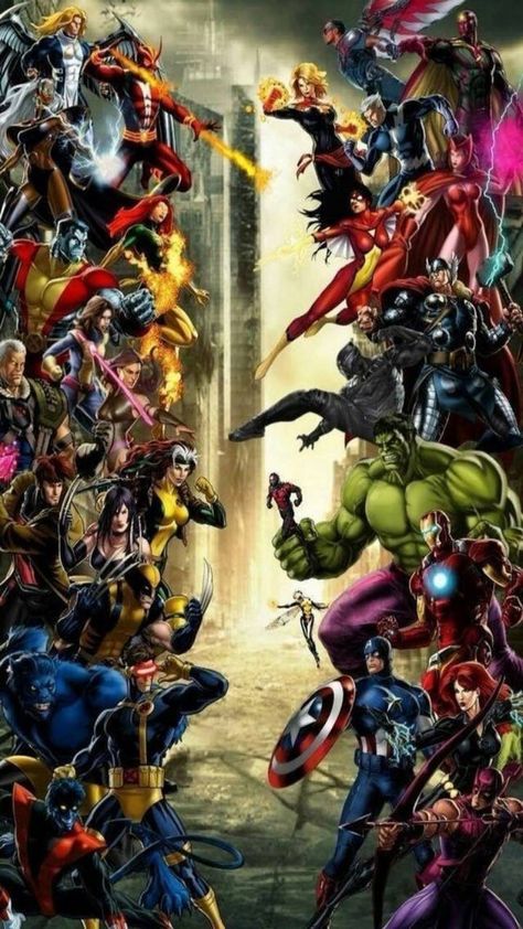 Download Marvel wallpaper by juanwesker2 - cb - Free on ZEDGE™ now. Browse millions of popular games Wallpapers and Ringtones on Zedge and personalize your phone to suit you. Browse our content now and free your phone Marvel Vs Dc Comics, Wallpaper Avengers, Dc Comics Vs Marvel, Comic Book Villains, Mundo Marvel, Marvel Fanart, Karakter Marvel, Dc Comics Heroes, Marvel Superhero Posters