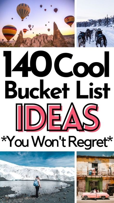 Bucket List Travel, Crazy Bucket List, Lifetime Bucket List, Best Bucket List, Bucket List Life, Bucket List Ideas, Ultimate Bucket List, Travel Destinations Bucket Lists, Adventure Bucket List