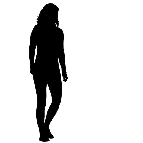 Person Walking Silhouette, Human Silloute, Person Silhouette Standing, Woman Silhouette Aesthetic, Person Shadow, Silhouette Of People, Walking Silhouette, Figure Silhouette, Silhouettes Of People