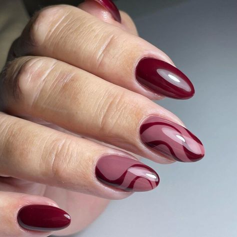 Red Nail, Burgundy Nail Designs, Wine Nails, Burgundy Nails, Nagel Inspo, Short Acrylic Nails Designs, Dream Nails, Chic Nails, Minimalist Nails