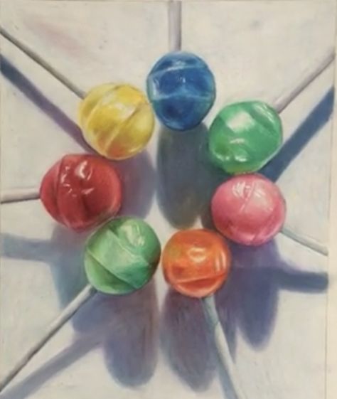 Colored Pencil Artwork Ideas, Pencil Drawing Inspiration, Pencil Project, Candy Drawing, Colored Pencil Art Projects, Pencil Techniques, Pastel Candy, Colored Pencil Artwork, Coloring Bookmarks