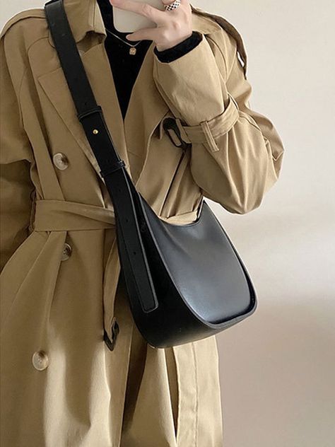 Bag Tour, Bags Style, Aesthetic Bags, Gold Earrings Wedding, Pu Bag, Coffee Sizes, Minimalist Bag, Fashion Aesthetics, Baguette Bag