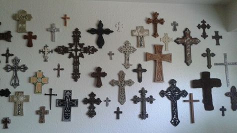 My Cross collection.. not religious symbolization.. just art Ethel Cain Aesthetic, The Pursuit Of Love, Pursuit Of Love, Ethel Cain, Family Tree, Of Love, I Love You, Love You, Wall