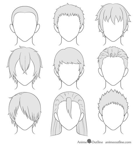 Draw Hairstyles Men, How To Draw Male Hairstyles, How To Draw Hair Step By Step Anime, Anime Hair Reference Men, Anime Men Hairstyles Reference, Drawing Men’s Hair, How To Draw Fluffy Hair Guys Step By Step, Manga Hair Boy, How To Draw Hair Male Step By Step