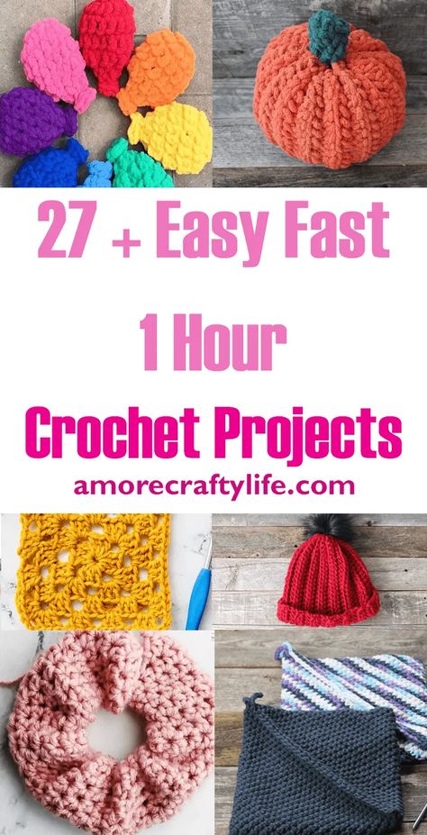 Amigurumi Patterns, Easy One Hour Crochet Projects, Small Crocheting Projects, 3 Weight Yarn Crochet Pattern, Quick Crochet Projects Free Pattern, Useful Things To Crochet, Crochet Things To Sell, Crochet Gift Patterns, 1 Hour Crochet Projects