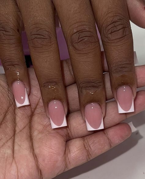 Tapered Square Nails, Diy Acrylic Nails, French Tip Acrylic Nails, Work Nails, Short Square Acrylic Nails, French Acrylic Nails, Classic Nails, Classy Acrylic Nails, Unique Acrylic Nails