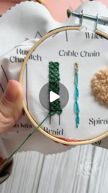 Jaycee Afuvai on Instagram: "This braid stitch is so fun! Full tutorial will be up on my YouTube tonight🥳  learn this stitch and so many more with my advanced stitch sampler!" Instagram, Plaits, Braid Stitch, Stitch Sampler, Stay At Home, Braids, At Home, On Instagram