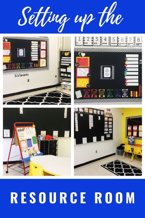 Resource Inclusion Classroom, Resource Room Centers, Wilson Reading Classroom Set Up, Resource Room Decoration Ideas, Special Ed Resource Classroom, Special Education Room Set Up, Teacher Resource Room Organization, Reading Resource Room Setup, Intervention Room Setup