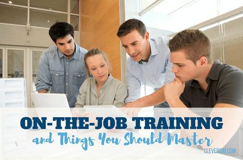 On-The-Job Training and Things to Master. On-the-job training is exactly what it implies: obtaining training in a normal working setting or situation. This training is obtained through direct instruction and supervision, where the employee (the trainee) undergoes one-on-one instruction with someone who knows how the work is done, at the workplace or the actual site of the job. #cleverism #education #jobtraining Job Fair Booth, On The Job Training, Career Plan, Mind Blowing Quotes, Employee Productivity, Job Interview Advice, Interview Advice, Direct Instruction, Social Media Resources