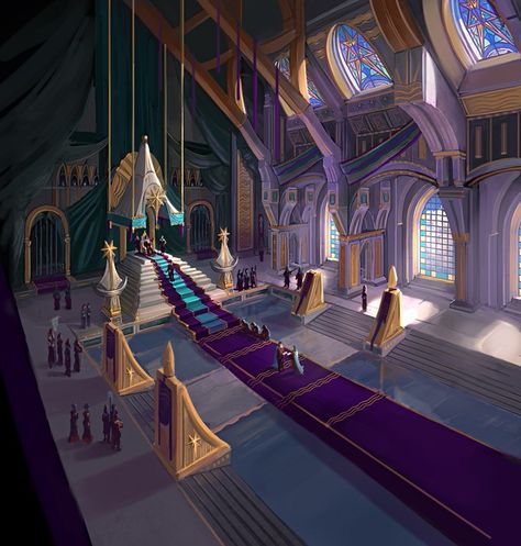 Throne room Palace Throne Room, Purple Emperor, Concept Art World, Castles Interior, Throne Room, Fantasy Castle, Fantasy City, Fantasy Places, Fantasy Setting