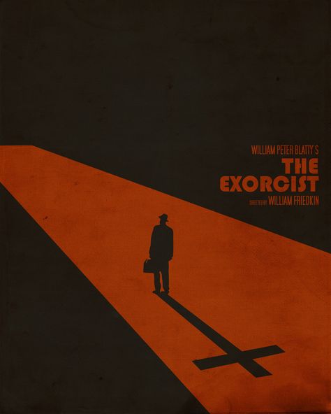 The Exorcist Inspired Vintage Movie Poster Art Print by Dan Howard - X-Small Gig Poster, 70s Movie Posters, Horror Graphic Design, Exorcist 1973, Exorcist Movie, Book Cover Design Inspiration, Film Poster Design, Horror Posters, Plakat Design