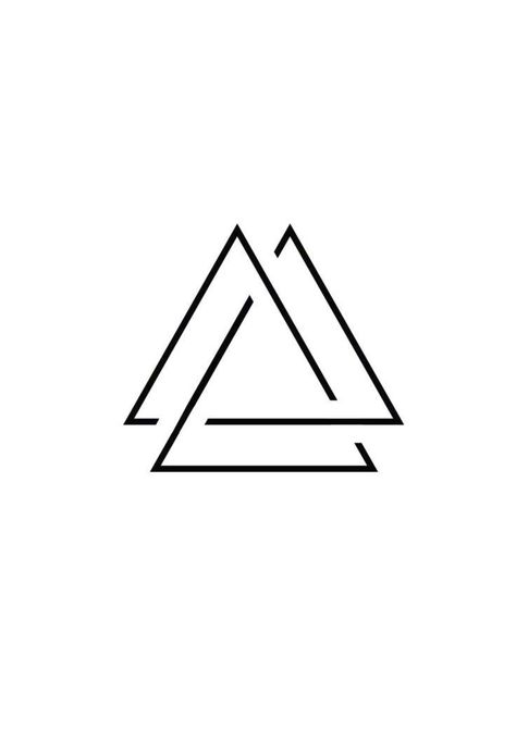 Triângulo tattoo Small Logo Tattoo, Geometric Simple Tattoo, Viking Triangle Tattoo, Infinite Triangle Tattoo, Simple Triangle Tattoo, Triangle Symbol Tattoo, Triangle Shape Tattoo, Small Geometric Tattoo Men, Triangle Tattoo Men