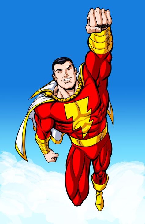 Captain Marvel Dc Shazam, Shazam Family, Shazam Comic, Shazam Dc Comics, Original Captain Marvel, Justice League Art, Billy Batson, Superman Characters, Superhero Artwork