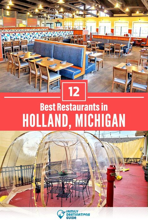 Want to see the best restaurants in Holland, MI? We’re FamilyDestinationsGuide, and we’re here to help: From incredible brunch spots and amazing places to eat dinner, to local foodie spots and hidden gems, discover the BEST Holland restaurants - so you get memories that last a lifetime! #holland #hollandrestaurants #restaurantsinholland #bestrestaurantsinholland #placestoeatholland Holland Michigan Restaurants, Holland Michigan Things To Do In, Holland Michigan Tulip Festival, Travel Indiana, Travel Michigan, Muskegon Michigan, Michigan Adventures, Michigan Girl, Michigan Road Trip