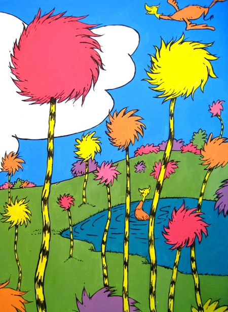 dr seuss images | Celebrating Dr. Seuss Art Across America! – 20 Dr. Seuss Images For ... The Sneetches Dr Seuss, Dr Seuss Inspired Art, Dr Seuss Painting Ideas, Dr Seuss Images, Dr Seuss Illustration, Dr Seuss Posters, Lorax Trees, Dr Seuss Lorax, Seussical Jr