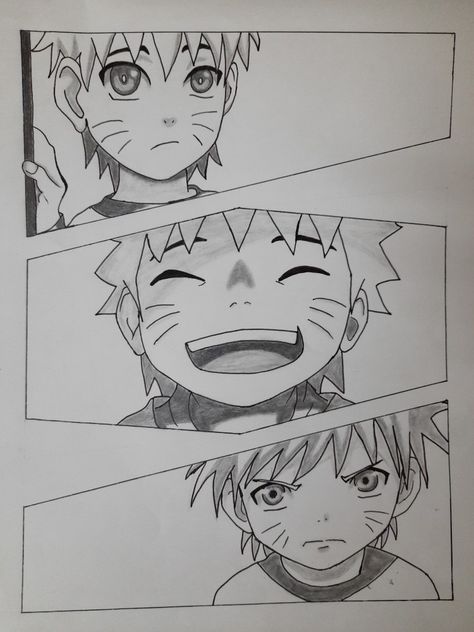 Pencil sketch of kid naruto with different expression Naruto Pencil Drawings Easy, Naruto Sketch Pencil Easy, Naruto Drawing Ideas Easy, Anime Drawing Sketches Naruto, Naruto Colour Drawing, Naruto And Sasuke Sketch, Hinata Drawing Pencil Easy, Naruto Sketch Drawing Art, Naruto Doodles Easy