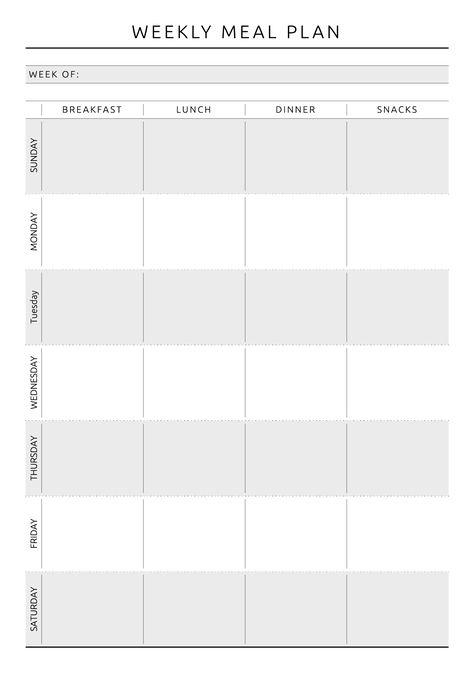 Organisation, Breakfast Lunch Dinner Menu Printable, Meal Prep For The Week Template, Weekly Menu Planning Template, Breakfast Lunch Dinner Meal Plan, Weekly Menu Printable Free, Meal Tracker Template, Weekly Meal Planner Printable Free, Menu Planning Template