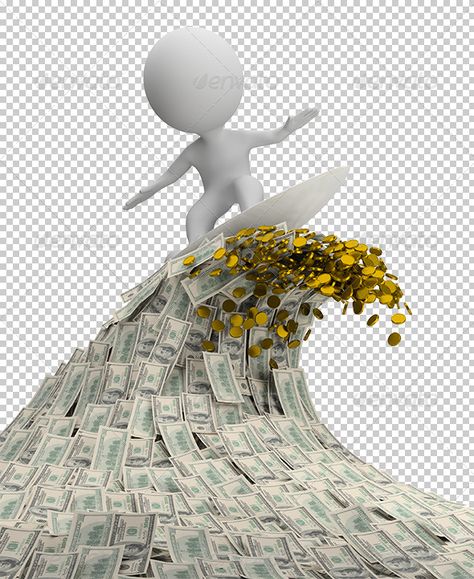 3D Small People - Wave of Money Money Happiness, Happy Human, Digital Graphics Art, Columbus Day Sale, Case Study Design, Online Business Plan, Render Design, Sculpture Lessons, Small People
