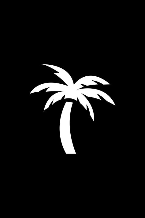 A simple vector icon of a palm tree. The perfect botanical graphic to symbolize those awesome tropical vacations by the ocean where you can relax on the beach, catching some sun and taking in the sights. Fun fact, the proper name for a palm tree is Arecaceae. Palm Tree Symbol, Palm Tree Outline, Palm Aesthetic, Palm Graphic, Cartoon Palm Tree, Oasis Logo, Vacation Logo, Palm Tree Icon, Palm Tree Logo