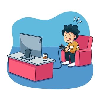 Game console playing game Vectors, Photos and PSD files | Free Download Character Playing Video Games, Video Game Drawings, Playing Computer, Games Illustration, Play Computer Games, Sleeping Boy, Computer Games, Play Game Online, Game Illustration
