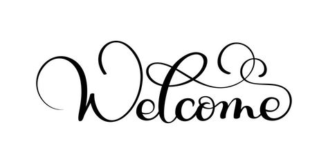 Welcome Calligraphy, Welcome Font, Free Wedding Fonts, Calligraphy Welcome, Welcome Words, Pretty Writing, Hand Lettering Worksheet, Handwritten Typography, Calligraphy Signs