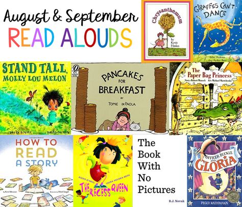 My favorite time of day is read aloud in the classroom. All my students sitting around and enjoying a story together. As the teacher, I always like to choose rich texts with tons of learning opportunities for our read alouds. Some of my favorite books are the ones we can read over and over and … September Read Alouds, Read Alouds Kindergarten, Concepts Of Print, Wordless Book, Interactive Read Aloud, Reading Anchor Charts, My Favorite Books, Kindergarten Books, Read Aloud Books