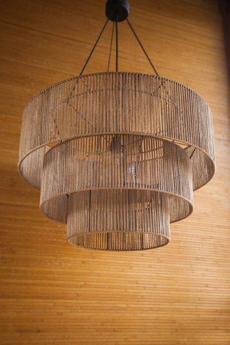 Looking for a chandelier with a rustic vibe? We are happy to help. This oversize ceiling pendant light is crafted by hand using metal structure and natural jute rope. I wire the metal base myself and my wife helps to cover it with the cord. Our son helps with photography. Each our ceiling pendant is a great family project. The woven lamp shape gives a warm and cozy feeling to the space. Our ceiling lights will look great in a modern rustic, farmhouse, boho interior home. LISTING INCLUDES: - rope Modern Rustic Chandelier, Natural Chandeliers, Chandelier Foyer, Pendant Light Farmhouse, Island Kitchens, Rustic Pendant Light, Oversized Pendant Light, Kitchen Ceiling Design, Entry Chandelier