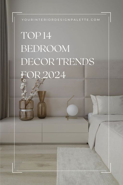 From a fusion of old and new, to the rise of sustainable design and smart living, discover everything you need to know to create your perfect 2024 bedroom makeover. Trendy Master Bedrooms Decor, Art Work In Bedroom, 2024 Bedroom Aesthetic, How To Fill A Large Bedroom, New House Bedroom Ideas, Luxury Looking Bedroom, Pictures Of Bedrooms Room Ideas, Bedroom Design Trends 2024, Decorating Bedrooms Ideas