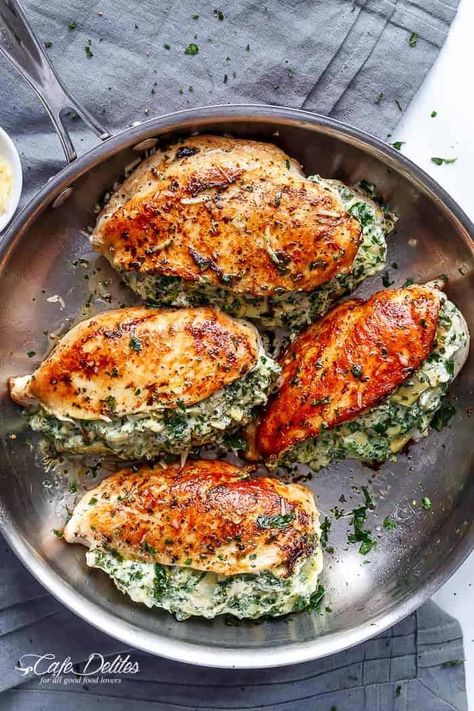 Spinach Artichoke Stuffed Chicken, Artichoke Stuffed Chicken, High Protein Recipes Dinner, Protein Dinner Recipes, Artichoke Stuffed, Stuffed Chicken Breast Spinach, High Protein Dinner, Food Recipes Vegetarian, Food Recipes Ideas