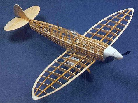 Spitfire Model, Spitfire Plane, Balsa Plane, Balsa Wood Models, Rc Plane Plans, Radio Controlled Aircraft, Wood Airplane, Paper Airplane Models, Airplane Kit